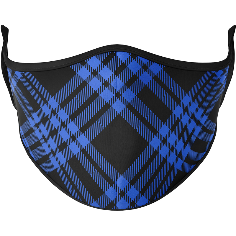 Dark Plaid Reusable Face Masks
