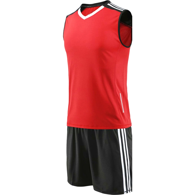 Men Red & Black Volleyball Uniforms