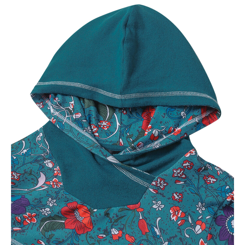 Floral Patchwork Printed Hoodies